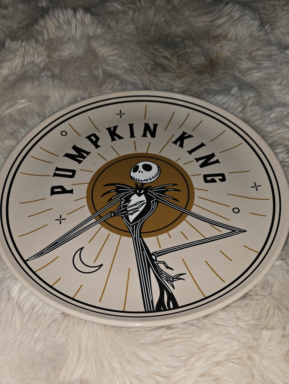Disney Pumpkin King Round Holiday Plate